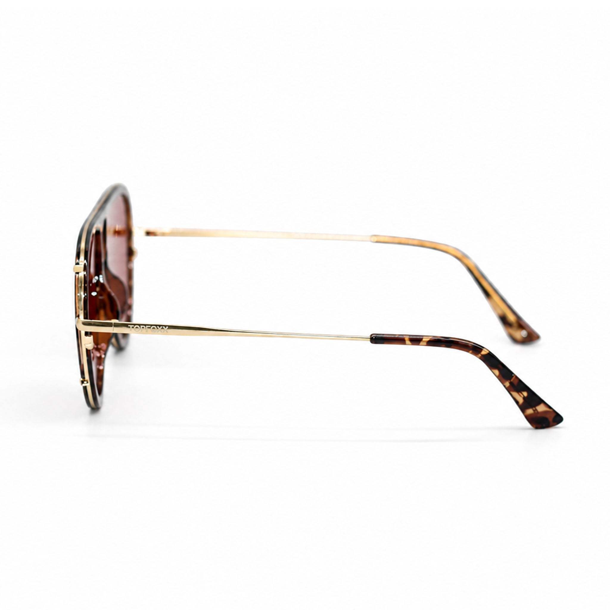 Ivy Luxe - Red Tangle-Free Round Aviator Sunglasses - TopFoxx - Flyclothing LLC