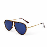 Ivy Luxe - Blue Tangle-Free Round Aviator Sunglasses - TopFoxx - Flyclothing LLC