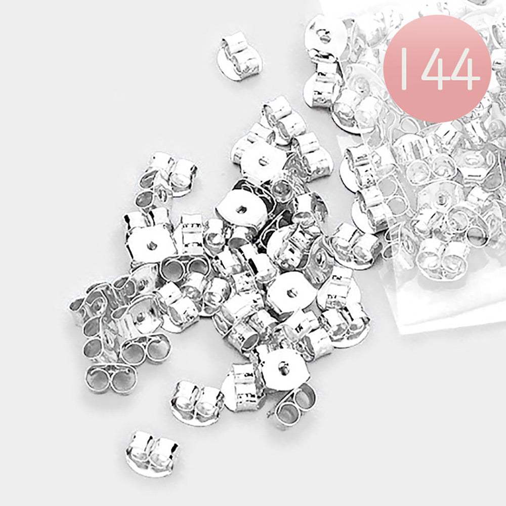 144PCS - Butterfly Metal Earring Backs - Madeline Love - Flyclothing LLC