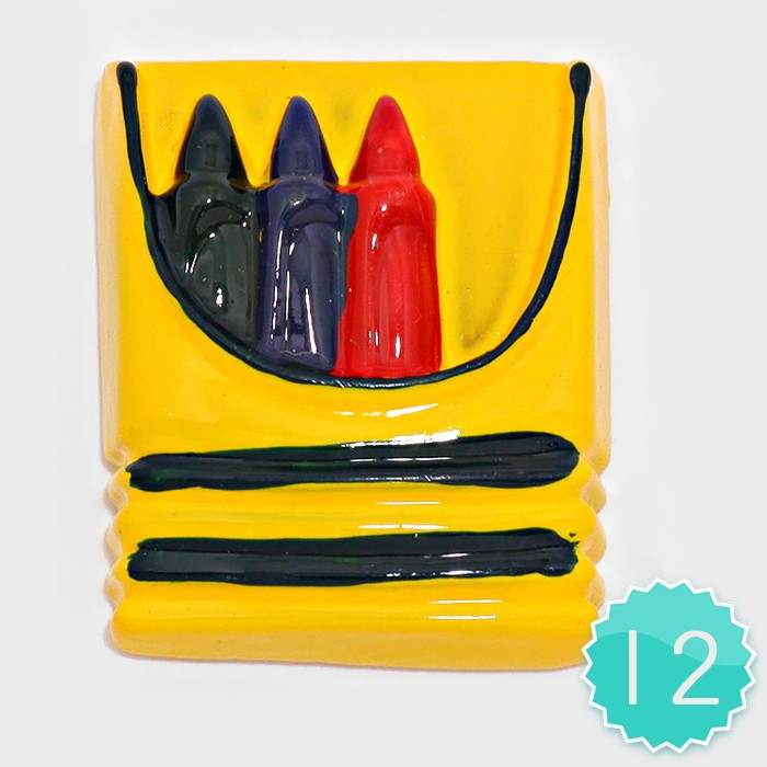 12 PCS - Crayon Resin Cabochons - Madeline Love - Flyclothing LLC