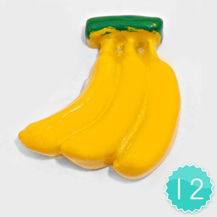 12 PCS - Banana Resin Cabochons - Madeline Love - Flyclothing LLC