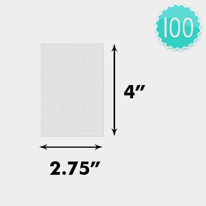 100 PCS - 2.75" X 4" Clear pastic jewelry bags - Madeline Love - Flyclothing LLC