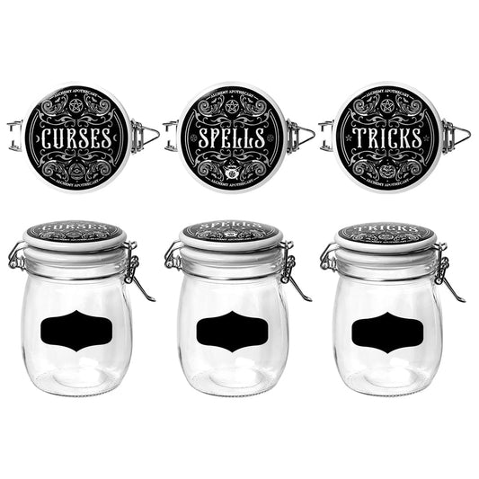 Alchemy Gothic Curses, Tricks & Spells Storage Jars