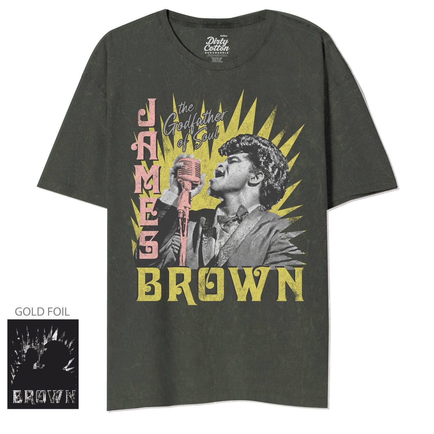 James Brown-On The Mic Unisex Tee - James Brown