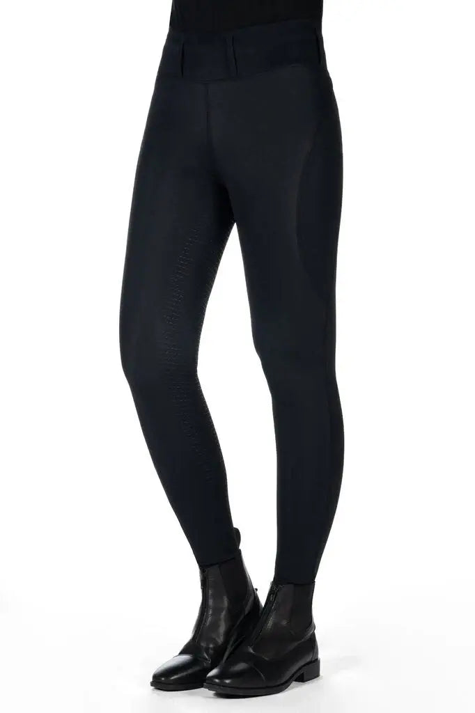 HKM Jil High Waist- Sil. Full Seat Ladies Riding Leggings - Breeches.com - Flyclothing LLC