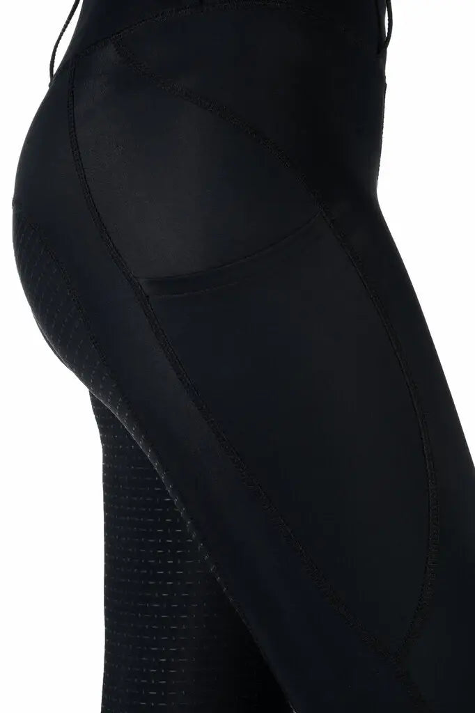 HKM Jil High Waist- Sil. Full Seat Ladies Riding Leggings - Breeches.com - Flyclothing LLC