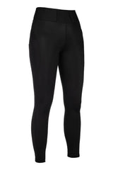 HKM Jil High Waist- Sil. Knee Patch Ladies Riding Leggings - Breeches.com - Flyclothing LLC