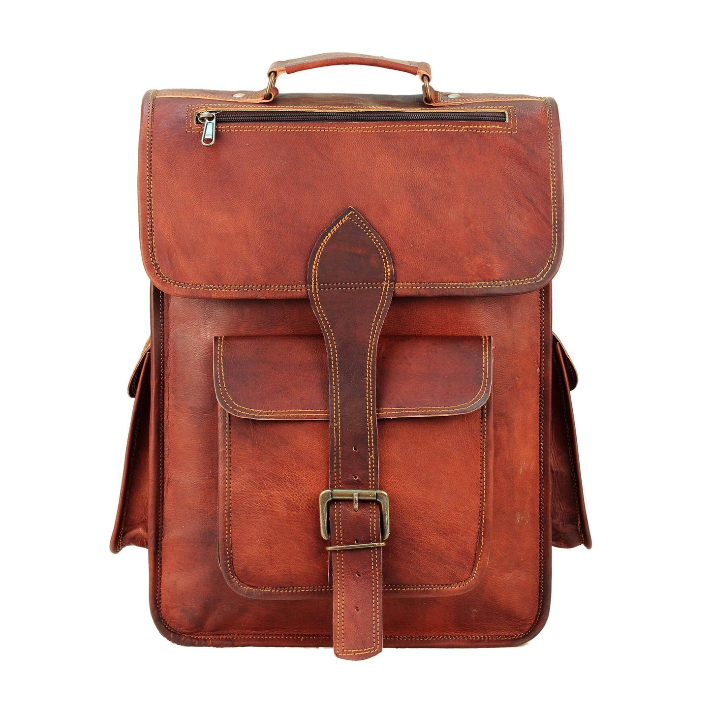 The Hughes Rustic Backpack - Classy Leather Bags - Flyclothing LLC