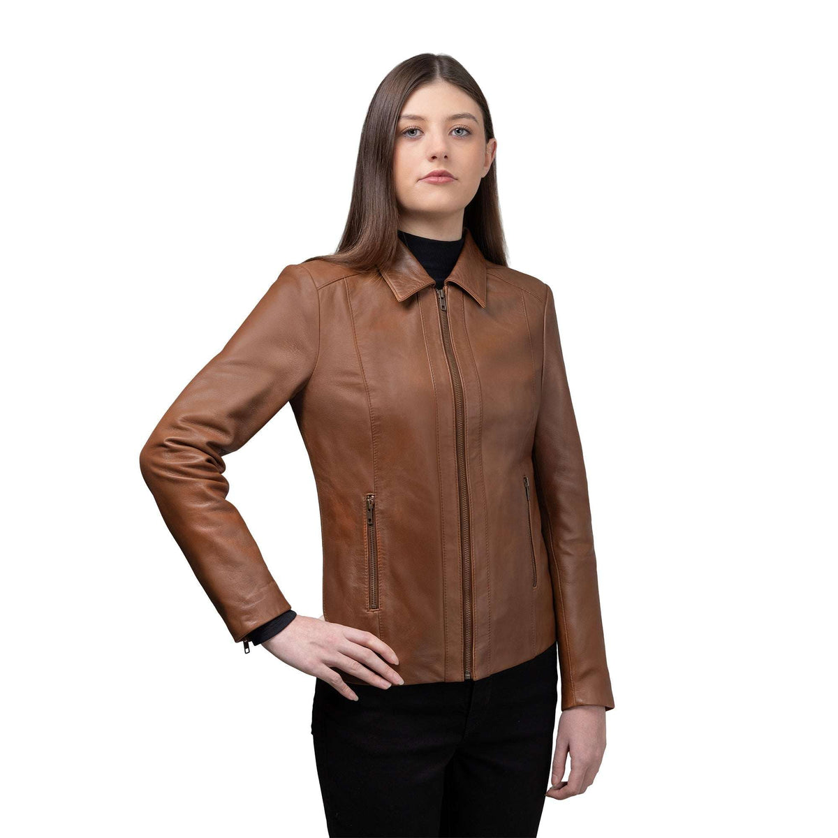 Fleur Women's Lambskin Leather Jacket - Whet Blu NYC - Flyclothing LLC