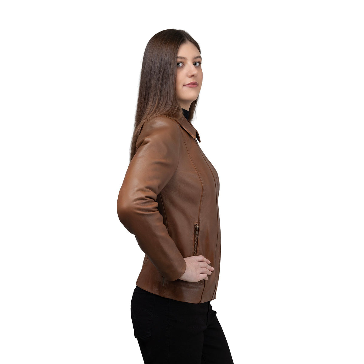 Fleur Women's Lambskin Leather Jacket - Whet Blu NYC - Flyclothing LLC