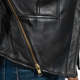 Claire Women's Lambskin Asymmetrical Jacket