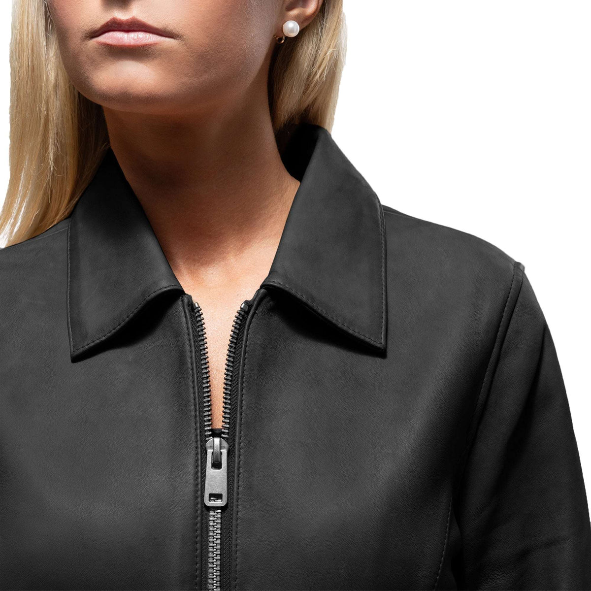 Yolanda Women's Center-Zip Leather Jacket - Whet Blu NYC - Flyclothing LLC