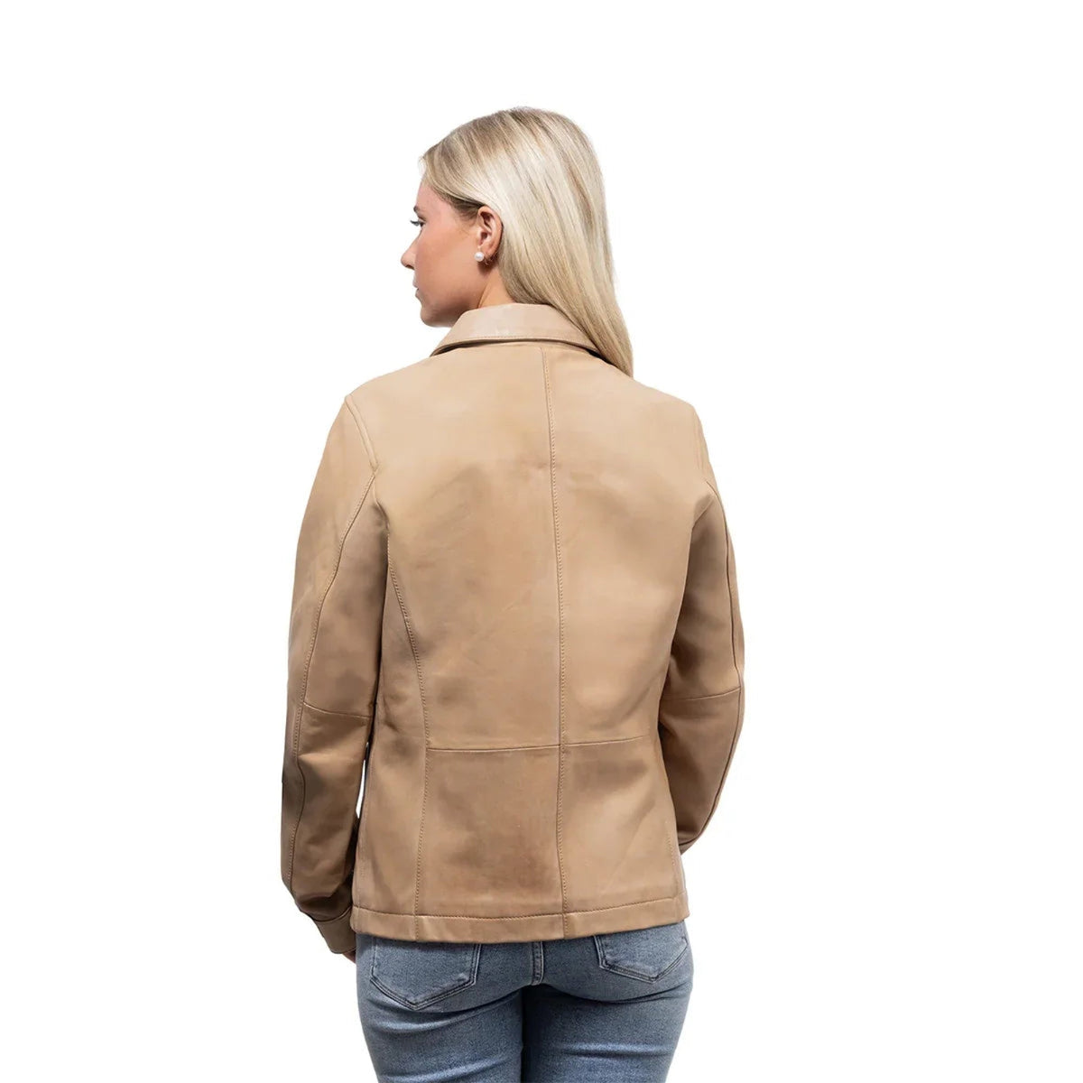 Yolanda Women's Center-Zip Leather Jacket - Whet Blu NYC - Flyclothing LLC