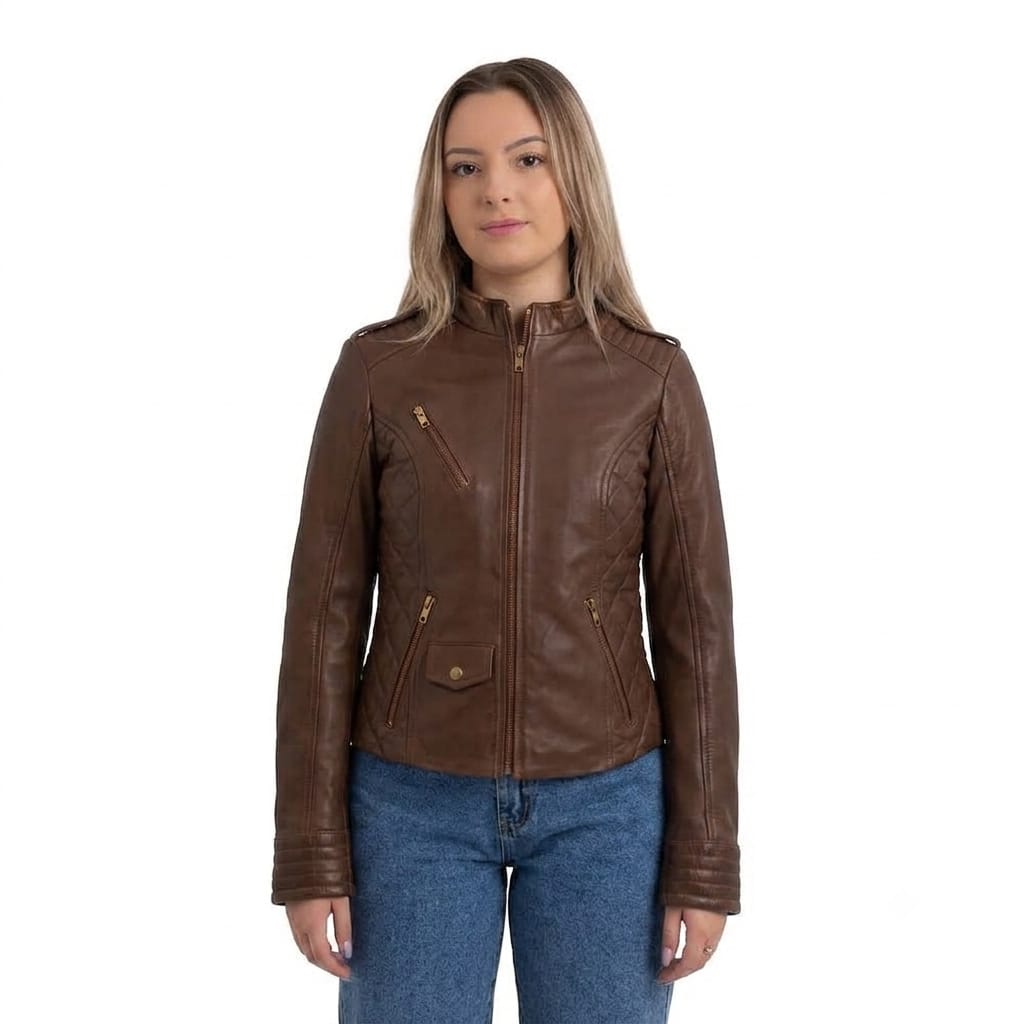 Alessandra Women's Lambskin Moto Jacket - Whet Blu NYC - Flyclothing LLC