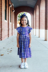 JMU Plaid Duke Dog Flutter Twirl Dress - Mila & Rose ® - Flyclothing LLC