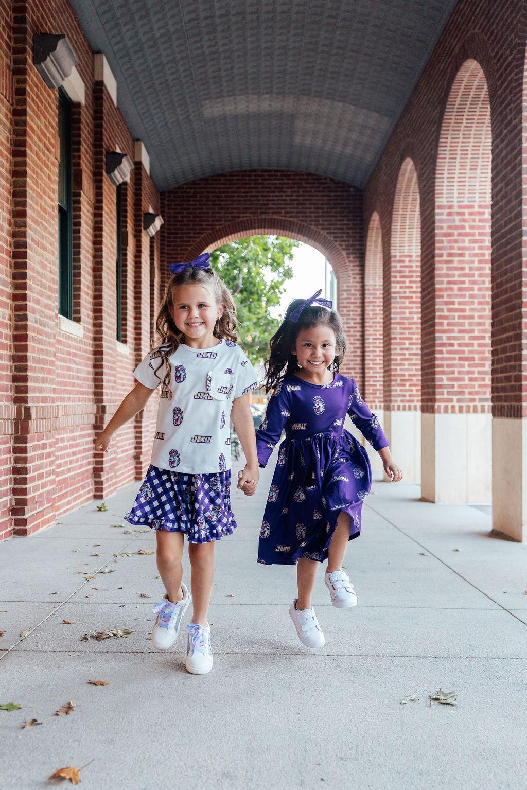 JMU Plaid Duke Dog Twirl Skort - Mila & Rose ® - Flyclothing LLC