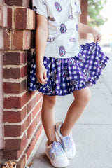 JMU Plaid Duke Dog Twirl Skort - Mila & Rose ® - Flyclothing LLC