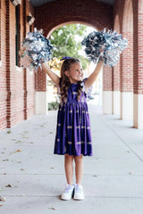 JMU Purple Duke Dog Flutter Twirl Dress - Mila & Rose ® - Flyclothing LLC