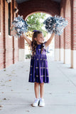 JMU Purple Duke Dog Flutter Twirl  Dress