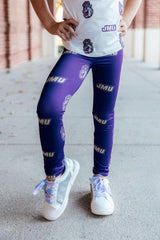 JMU Purple Duke Dog Leggings - Mila & Rose ® - Flyclothing LLC