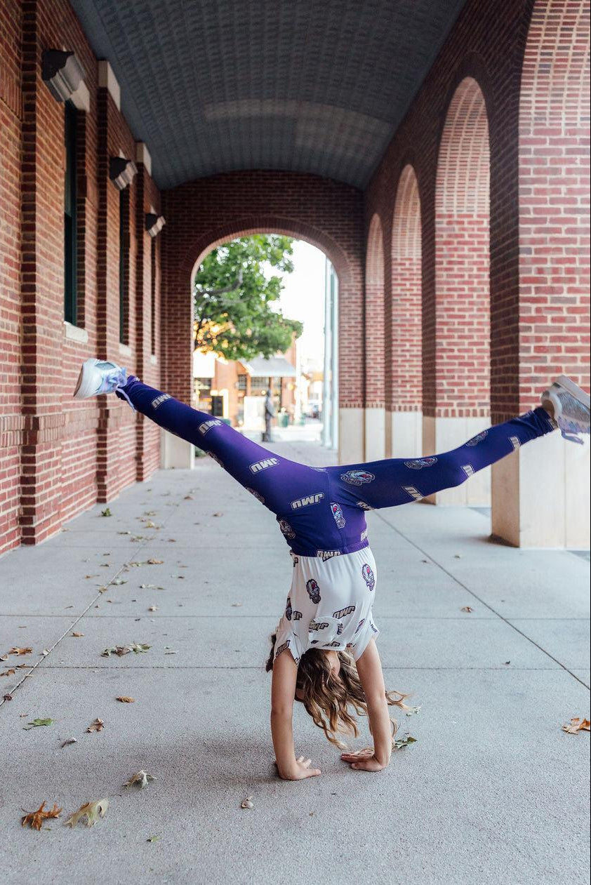 JMU Purple Duke Dog Leggings - Mila & Rose ® - Flyclothing LLC