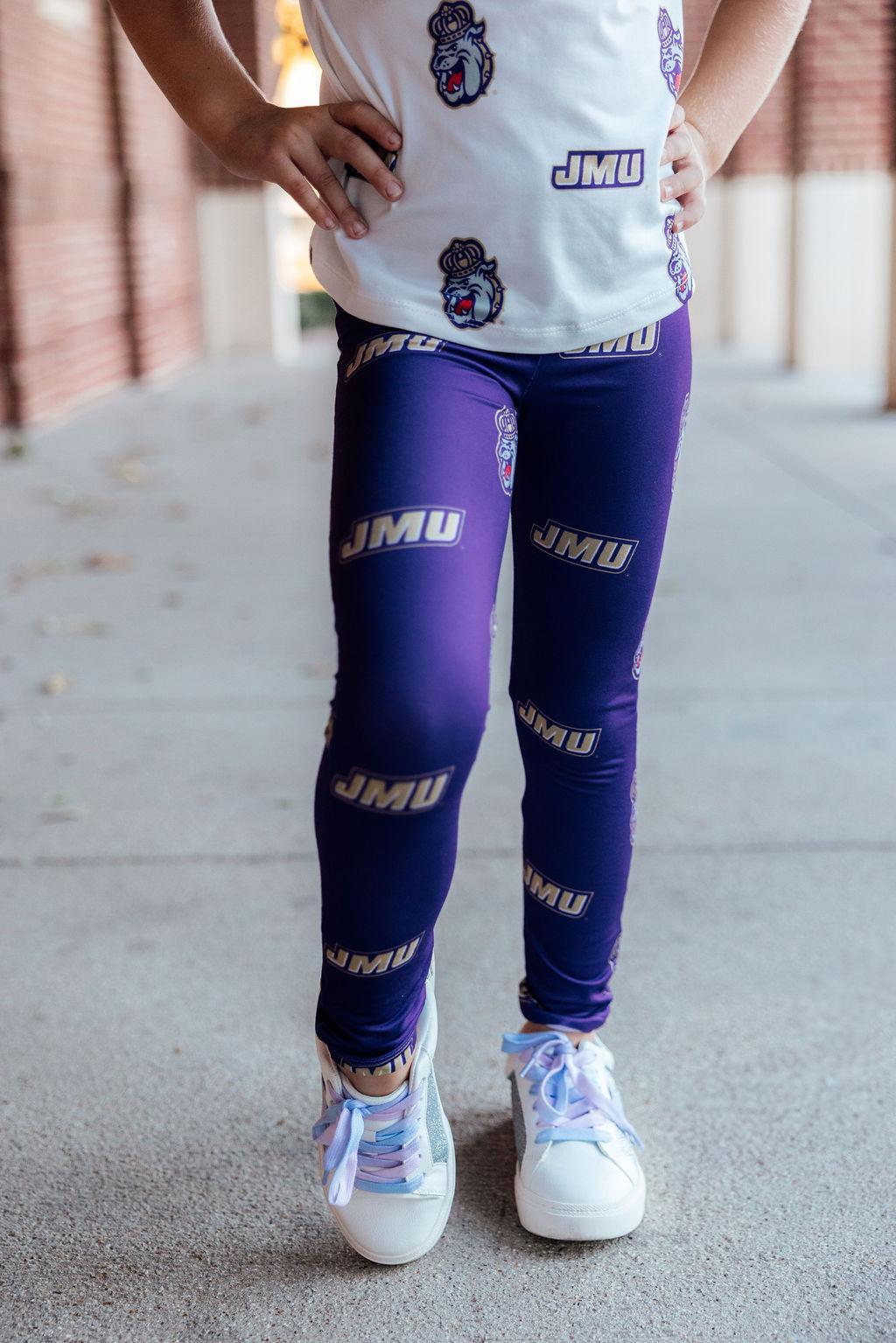 JMU Purple Duke Dog Leggings - Mila & Rose ® - Flyclothing LLC