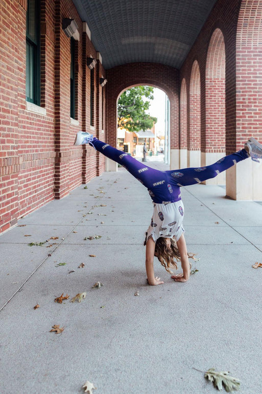 JMU Purple Duke Dog Leggings