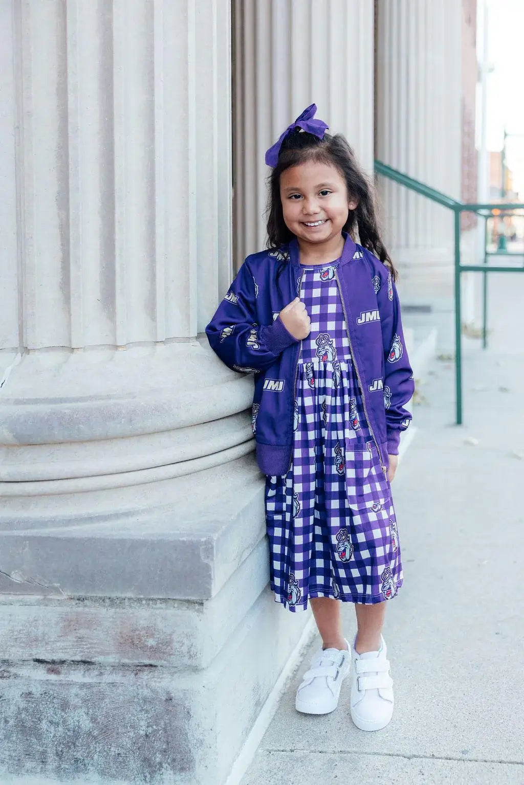 JMU Purple Duke Dog Satin Jacket - Mila & Rose ® - Flyclothing LLC