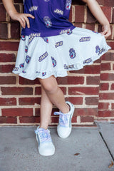 JMU White Duke Dog Twirl Skort - Mila & Rose ® - Flyclothing LLC