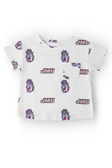 JMU White Duke Dog Ruffle Pocket Tee - Mila & Rose ® - Flyclothing LLC