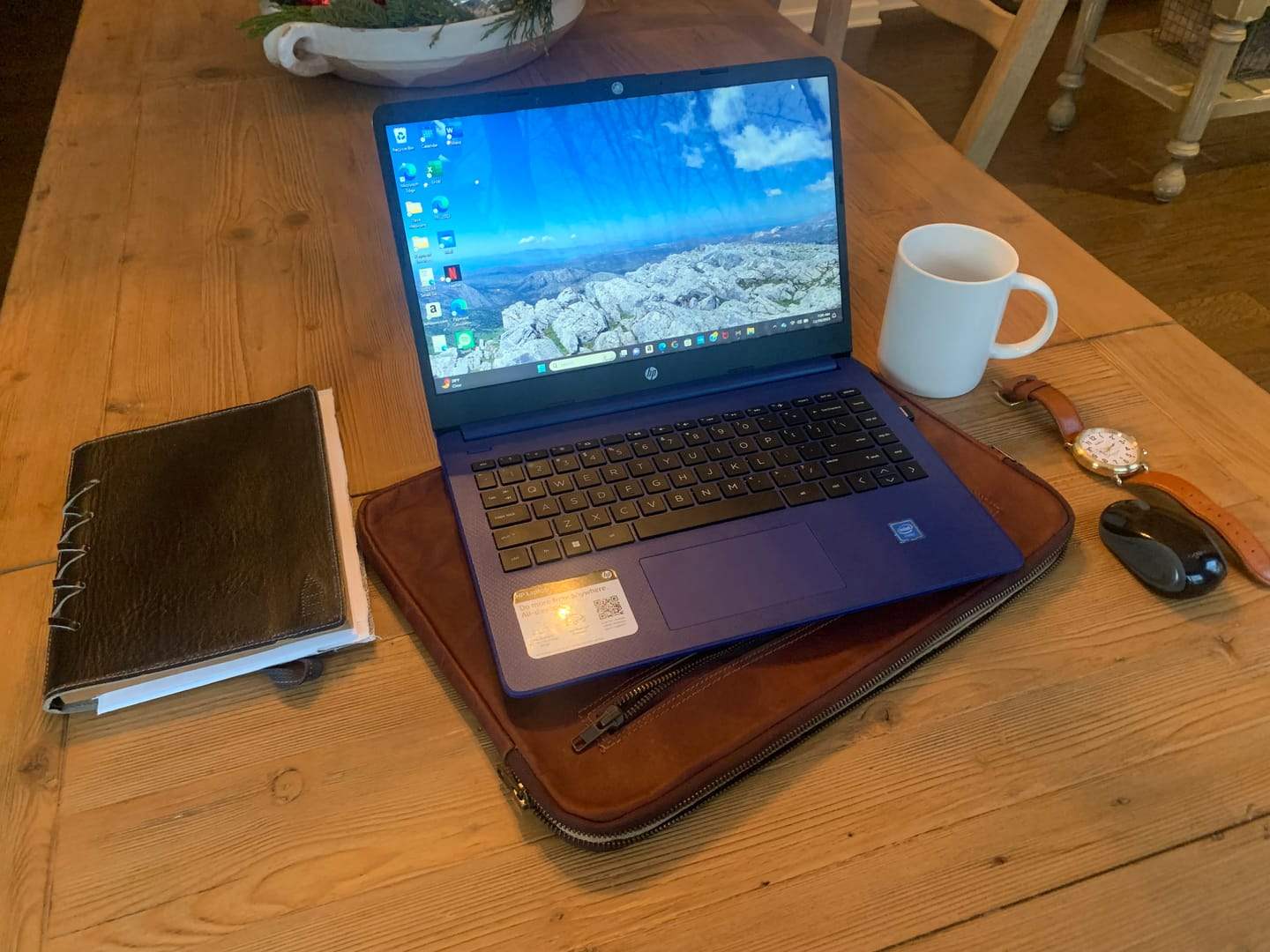 Zento Laptop Sleeve - Dark Brown - Classy Leather Bags - Flyclothing LLC