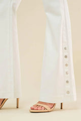 FOREVER YOUR GIRL WHTIE DENIM - Flying Tomato - Flyclothing LLC
