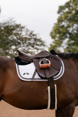 Equine Couture Luxe Saddle Pad with White Sherpa Fleece Lining - Breeches.com - Flyclothing LLC
