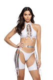 J-Valentine JR108 - PVC & Prism Lace-Up Top - J. Valentine - Flyclothing LLC