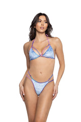 J-Valentine JR135 - Sequin Velvet Top & Ring Bottom Set - J. Valentine