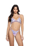 J-Valentine JR135 - Sequin Velvet Top & Ring Bottom Set - J. Valentine