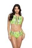 J-Valentine JR144 - Eyelash Sequin & Prism Lace-Up Short - J. Valentine - Flyclothing LLC