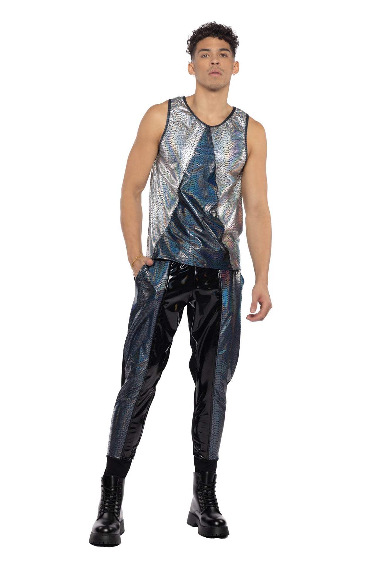 J-Valentine JR152 - Two-Tone Men's Tank - J. Valentine - Flyclothing LLC