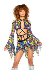 JR162 - Mesh Flow Skirt - J. Valentine - Flyclothing LLC