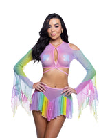 J Valentine flow top skirt set jr260 - J. Valentine - Flyclothing LLC