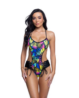 J Valentine lace up bodysuit jr283 - J. Valentine - Flyclothing LLC