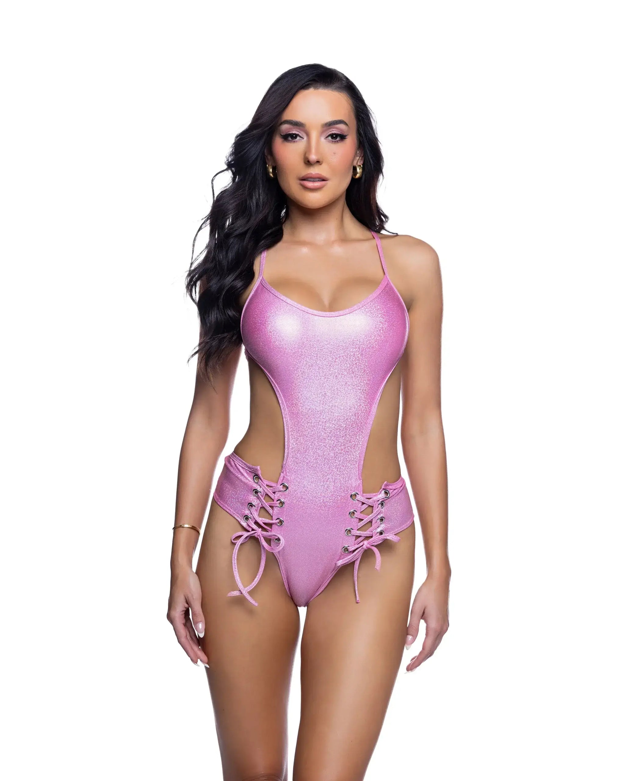 J Valentine lace up bodysuit jr285 - J. Valentine - Flyclothing LLC