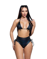 J Valentine lace up top high waist short set jr286 - J. Valentine - Flyclothing LLC