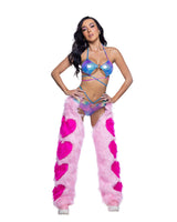 J Valentine faux fur heart chaps jr301 - J. Valentine - Flyclothing LLC