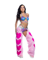J Valentine faux fur heart chaps jr301 - J. Valentine - Flyclothing LLC