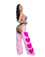 J Valentine faux fur heart chaps jr301 - J. Valentine - Flyclothing LLC