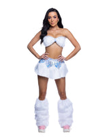 J Valentine faux fur skirt bandeau top jr303 - J. Valentine - Flyclothing LLC