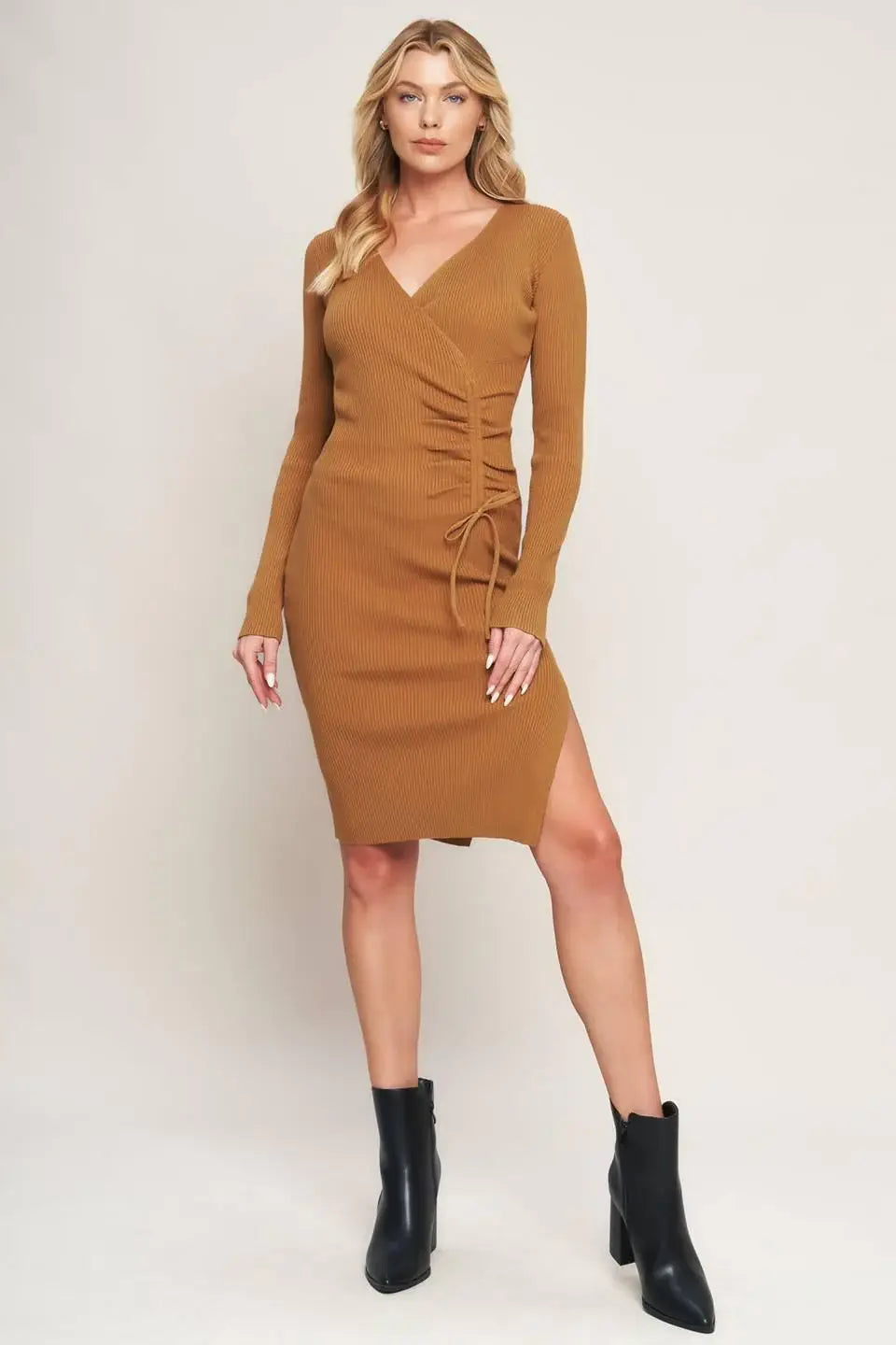 STYLE SIGN SWEATER DRESS - Flying Tomato - Flyclothing LLC