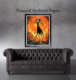 Black Market Art Company Jack The King of Pumpkins Print