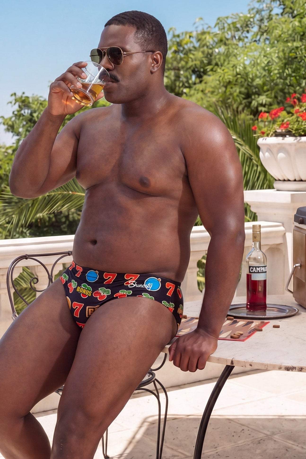 The Jackpot | Slot Machine Ball Hammock® Pouch Swim Briefs - Shinesty - Flyclothing LLC